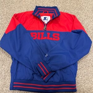 Starter Red and Blue Half-Zip Jacket